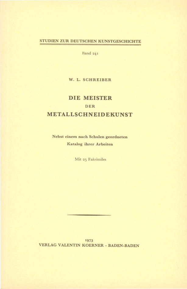 Studien zur deutschen Kunstgeschichte 1