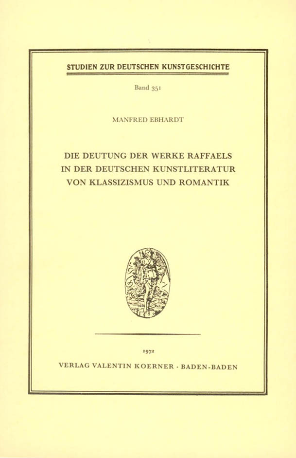 Studien zur deutschen Kunstgeschichte 351